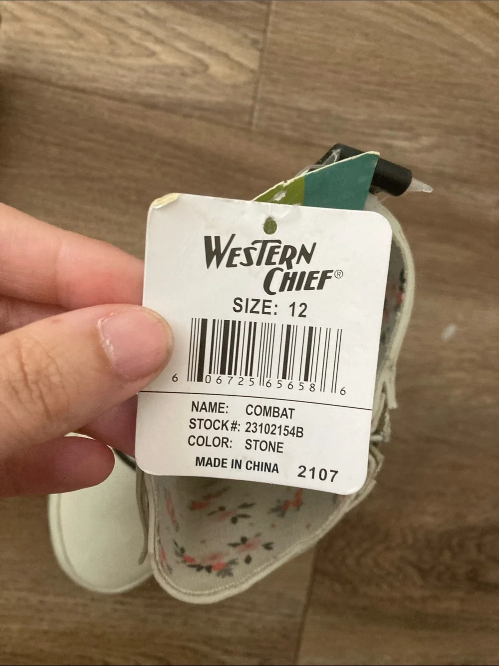Western Chief Off White Rain Boots Sz 12 NWT